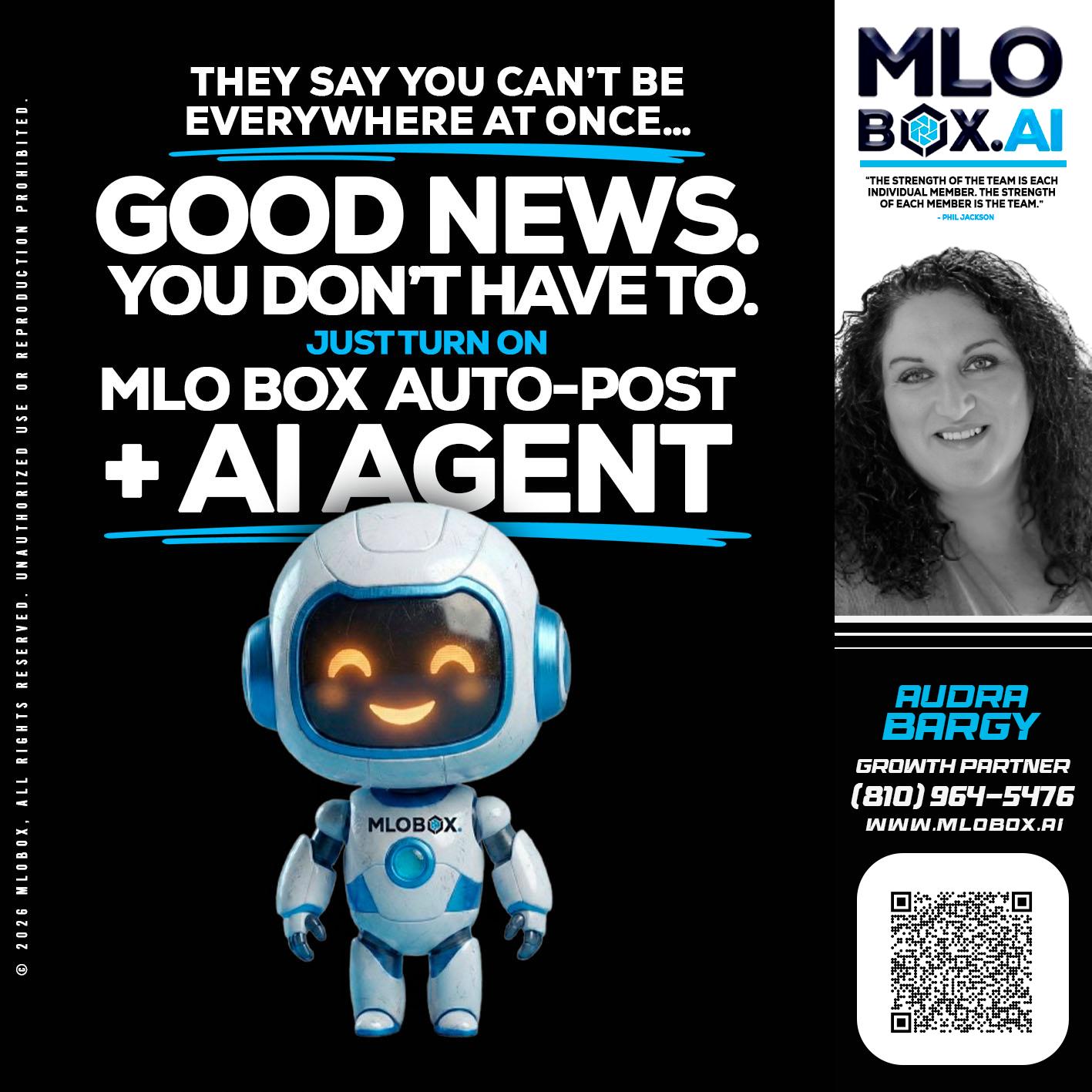 GOOD NEWS - Audra Bargy -Mortgage Loan Officer