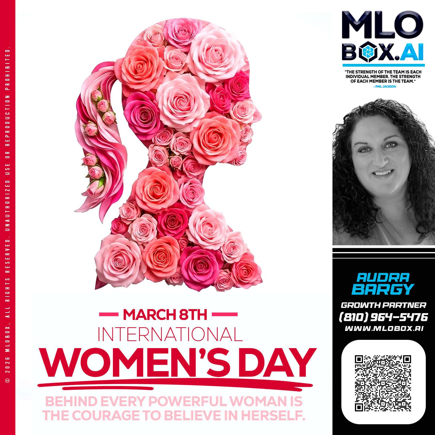 MARCH 8TH - Audra Bargy -Mortgage Loan Officer